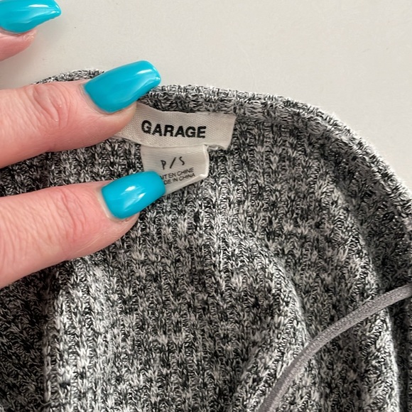 S Garage Crop Tube Top with Straps - Gray - Picture 4 of 10